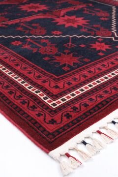 Bahariye Halı İnci Afgan Desen Yün Halı İN02