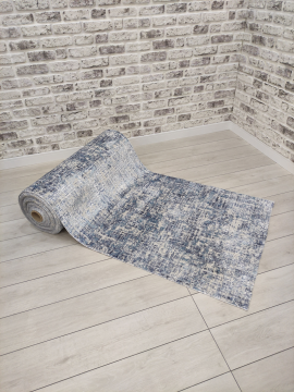 Apex Halı Lucca İnce Özel Ölçü Kesim Halı 6043 Mavi