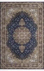 Artemis Halı Sılk 5158C KEMİK LACİVERT