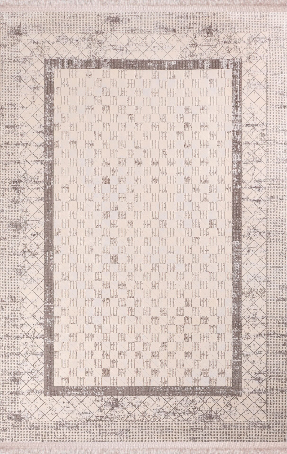 Nexus Halı J Adore Yumuşak Yüzeyli Eskitme Halı 4727A Gri 100x200