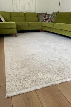 Apex Halı Truva Akrilik Özel Ebat Kesim Halı 6631 Krem