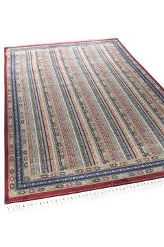 Apex Halı Bruj Bambu Viscon Halı 8741BU Bordo