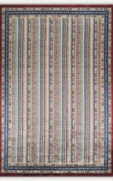 Apex Halı Bruj Bambu Viscon Halı 8741BU Bordo