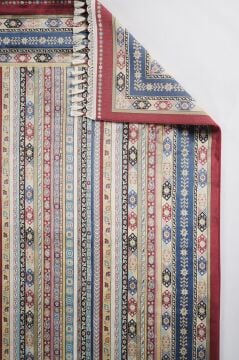 Apex Halı Bruj Bambu Viscon Halı 8741BU Bordo