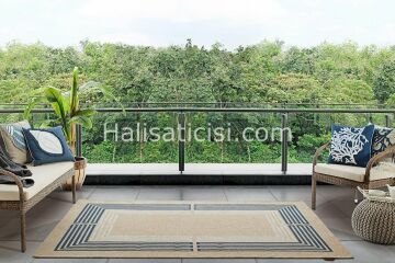 Gümüşsuyu Halı Deco Retro 14347 Lacivert 160X230