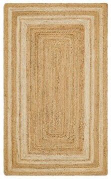 Eko Halı Echo El Dokuma Naturel Jüt Hasır Halı 10 Natural White