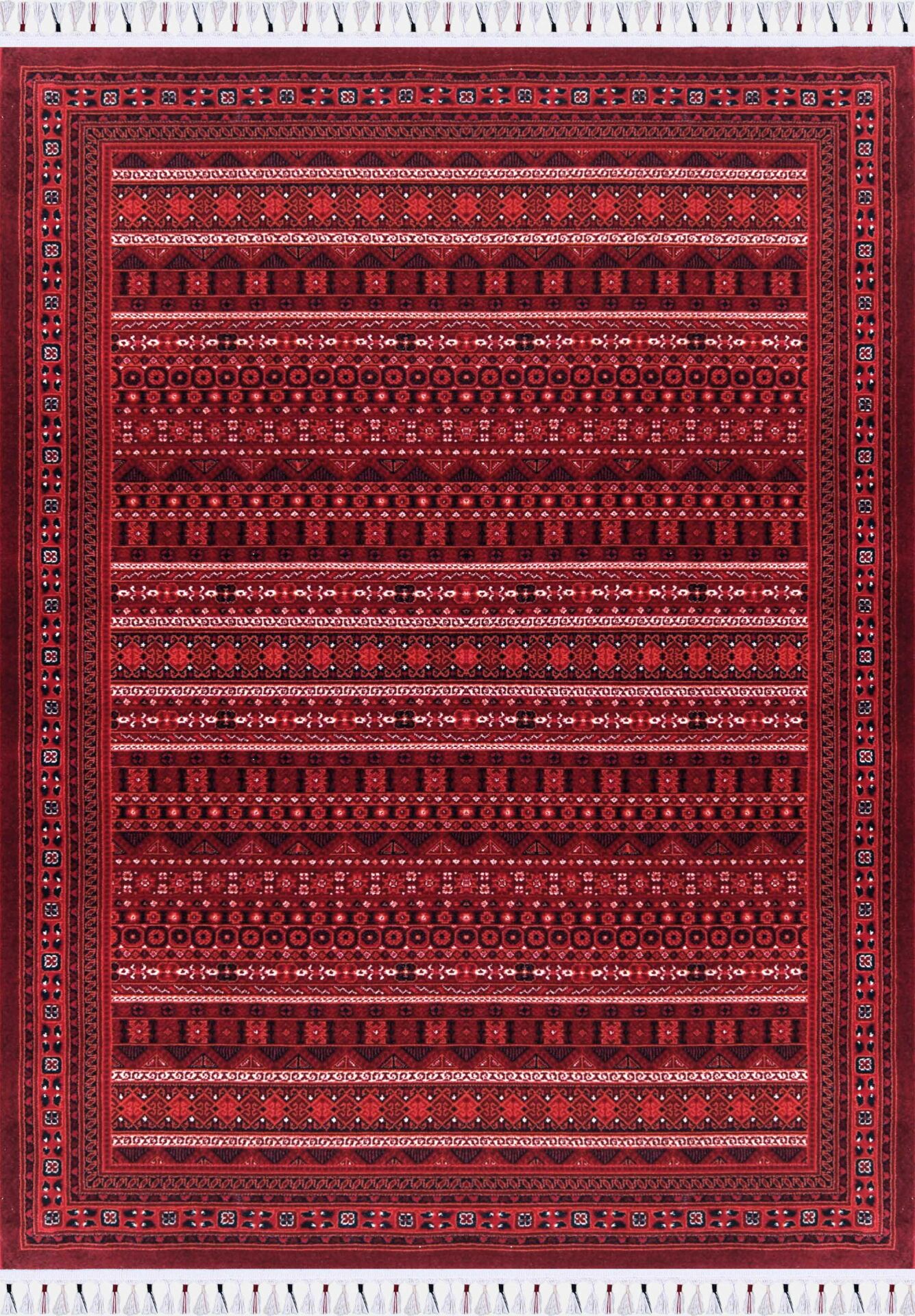 Bahariye Halı İnci Afgan Desen Yün Halı İN04