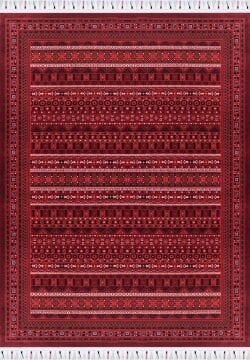 Bahariye Halı İnci Afgan Desen Yün Halı İN04