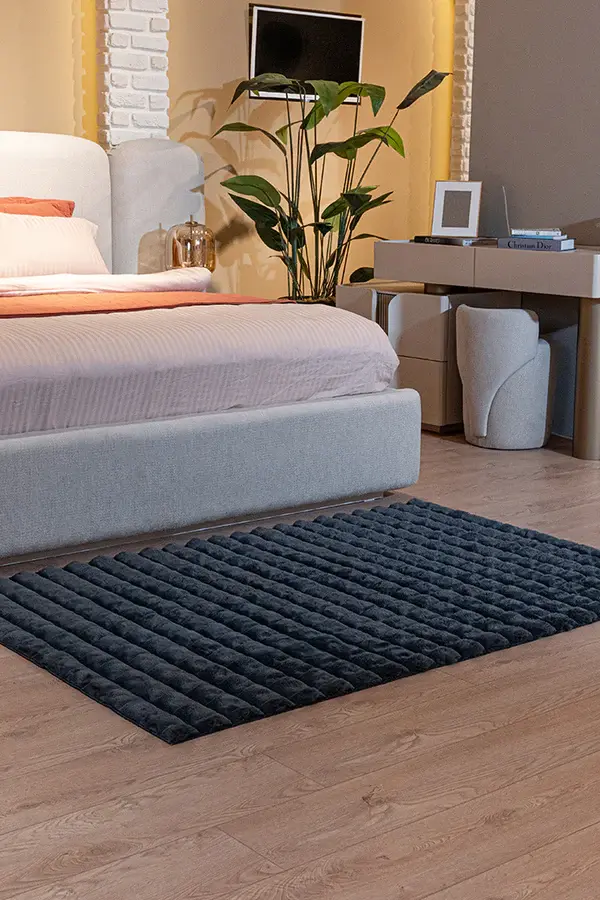 Apex Halı Diamante Peluş Halı 7006 Antrasit