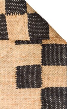 Eko Halı Echo El Dokuma Naturel Jüt Hasır Halı 13 Natural Black