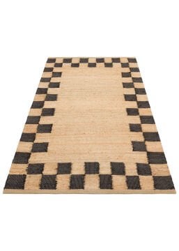 Eko Halı Echo El Dokuma Naturel Jüt Hasır Halı 13 Natural Black