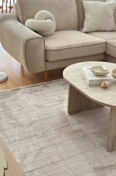 Apex Halı Truva Akrilik Özel Ebat Kesim Halı 6651 Krem