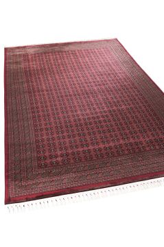Apex Halı Bruj Bambu Viscon Halı 8751BU Bordo
