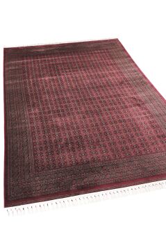 Apex Halı Bruj Bambu Viscon Halı 8751BU Bordo