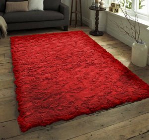 Prizma Halı Micropost Kırmızı