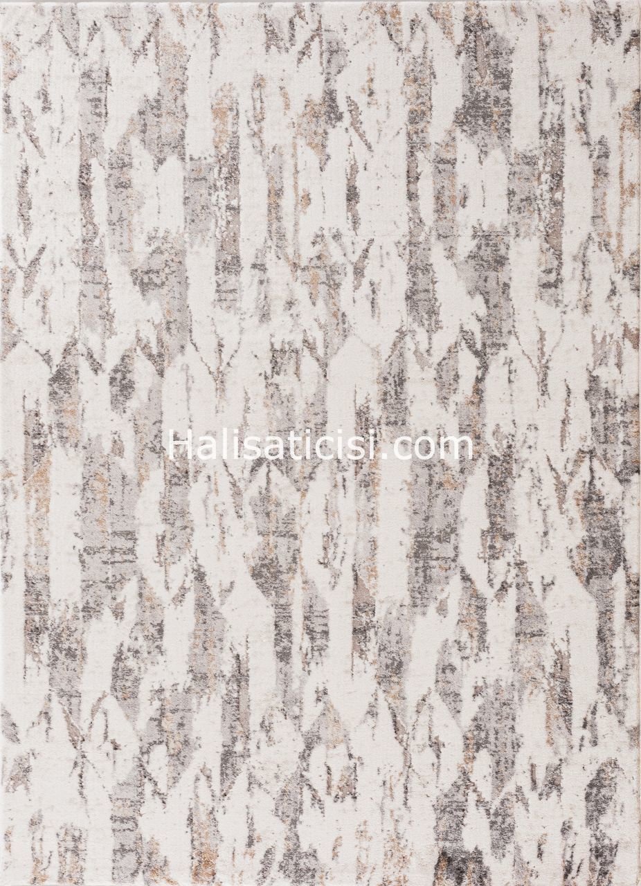 Bahariye Halı Craft Özel Ebat B120x Beyaz Gri