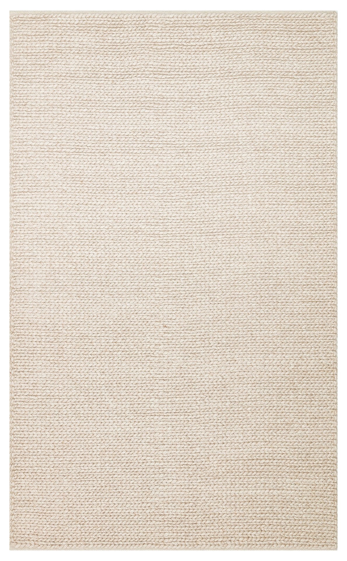 Eko Halı Jade Örgü Desenli El Dokuma Halı Basketweave Beige