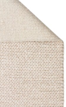 Eko Halı Jade Örgü Desenli El Dokuma Halı Basketweave Beige