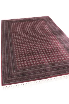 Apex Halı Bruj Bambu Viscon Halı 8751BU Bordo