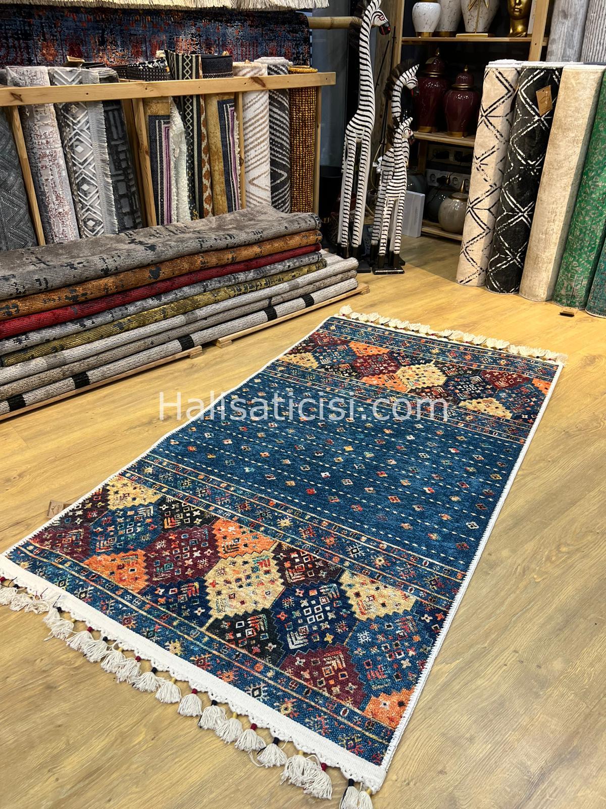 Salerno Çamaşır Makinesinde Yıkanabilir Kilim Halı HS1012 100X200