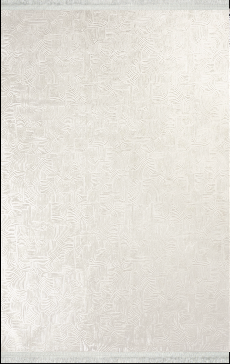 Toprak Halı İnci 8900 Beyaz 100X200