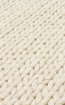 Eko Halı Jade Örgü Desenli El Dokuma Halı Basketweave Cream