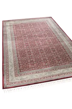 Apex Halı Bruj Bambu Viscon Halı 8771BU Bordo