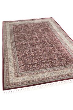 Apex Halı Bruj Bambu Viscon Halı 8771BU Bordo