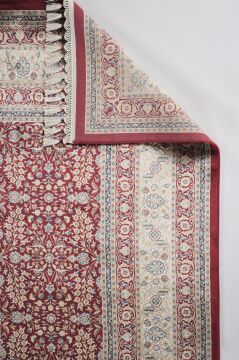 Apex Halı Bruj Bambu Viscon Halı 8771BU Bordo