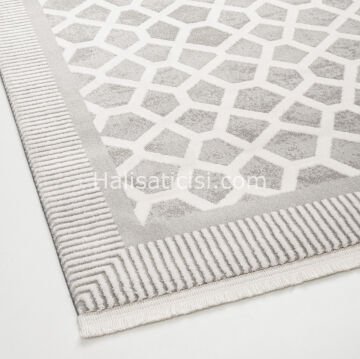 Simge B785 GRİ BEYAZ