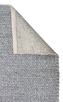 Eko Halı Jade Örgü Desenli El Dokuma Halı Basketweave Grey
