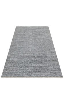 Eko Halı Jade Örgü Desenli El Dokuma Halı Basketweave Grey