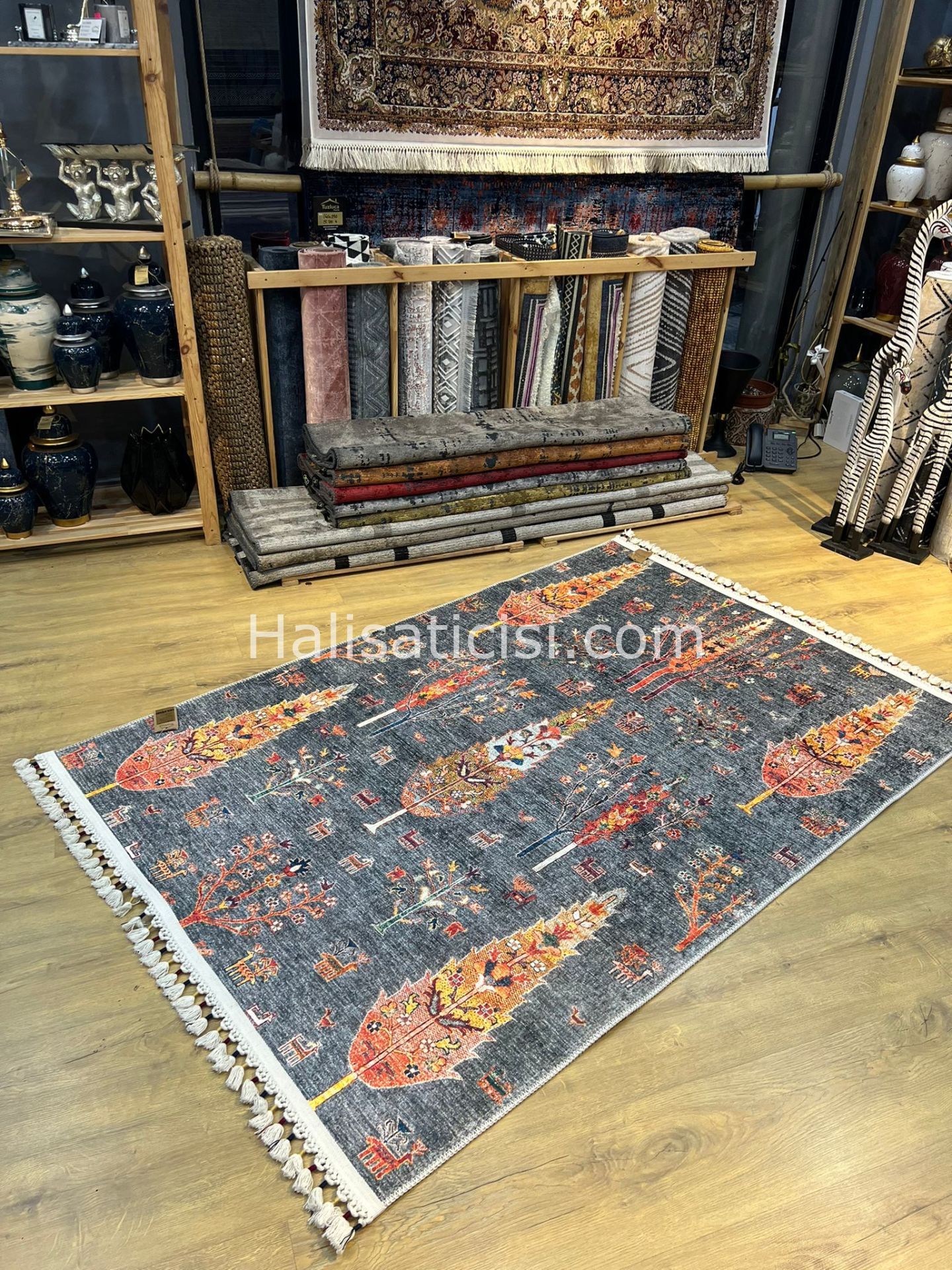Salerno Çamaşır Makinesinde Yıkanabilir Kilim Halı HS1015