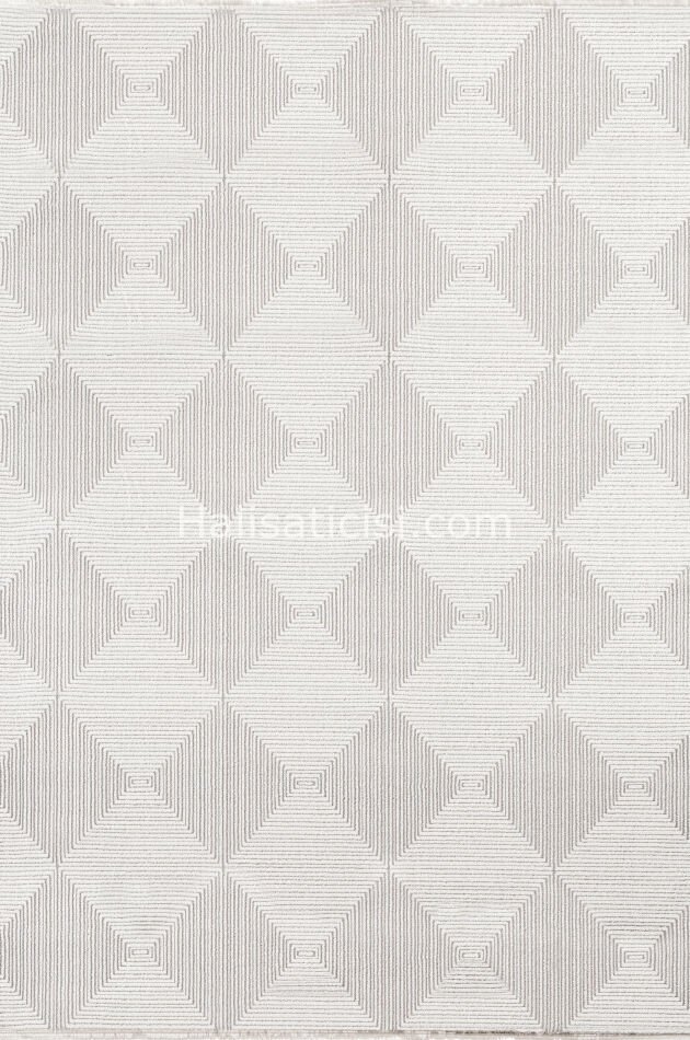 Simge B789 BEYAZ GRİ 118x190