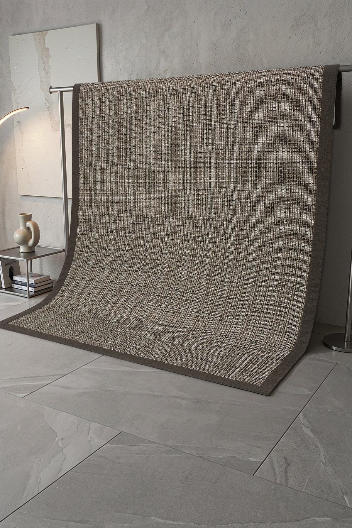 Apex Halı Bordürlü Sisal Premium 1822 SP Kahve Krem