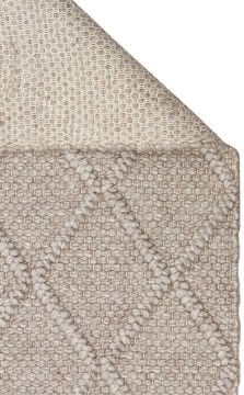 Eko Halı Jade Örgü Desenli El Dokuma Halı Diamond Brown