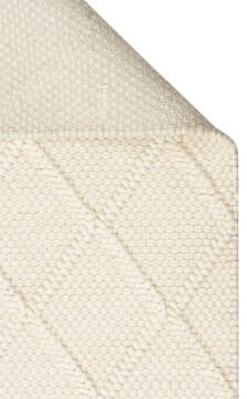 Eko Halı Jade Örgü Desenli El Dokuma Halı Diamond Cream