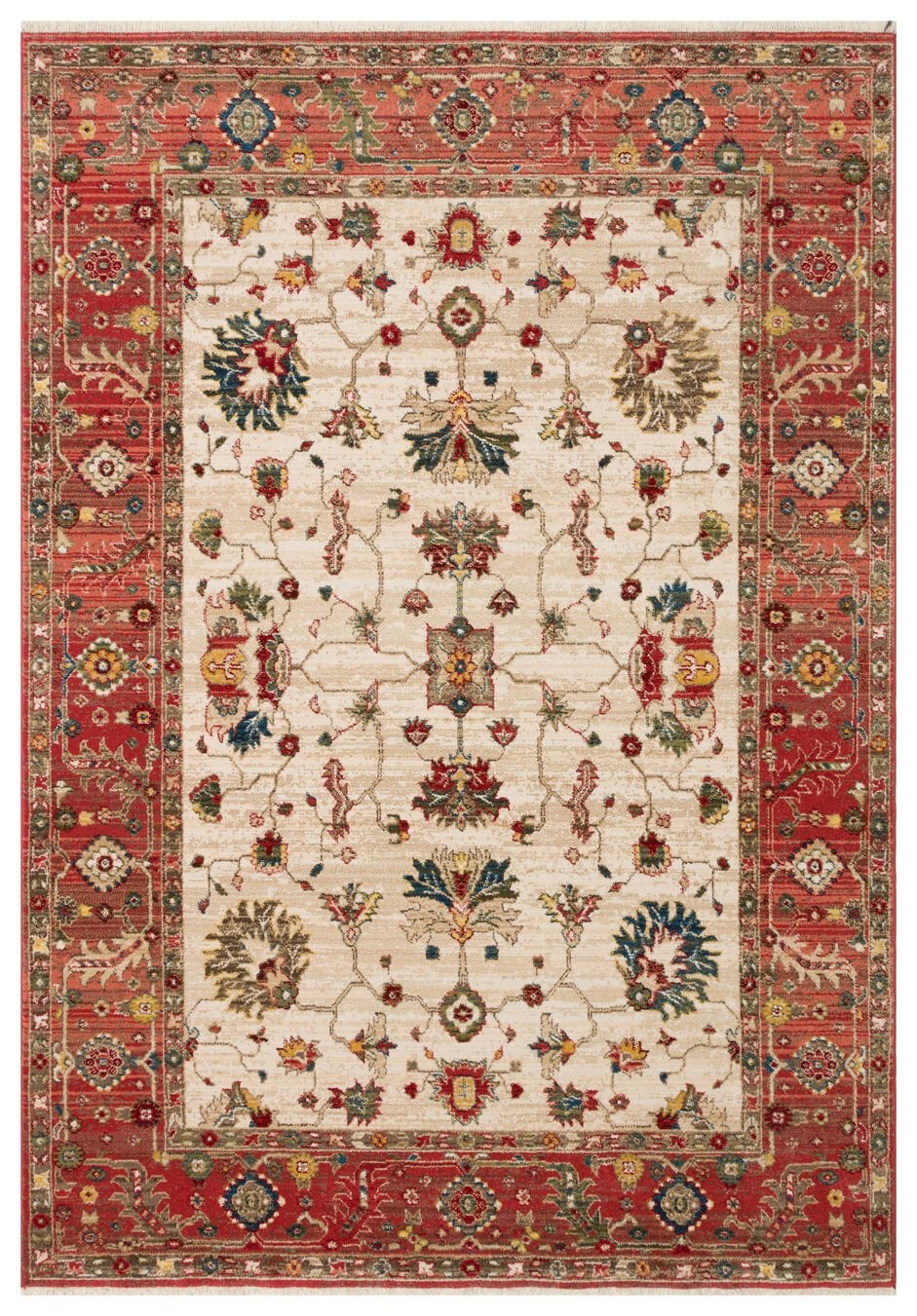 Eko Halı Kybele Vintage KYB 04 Cream Red