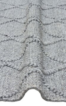 Eko Halı Jade Örgü Desenli El Dokuma Halı Diamond Grey