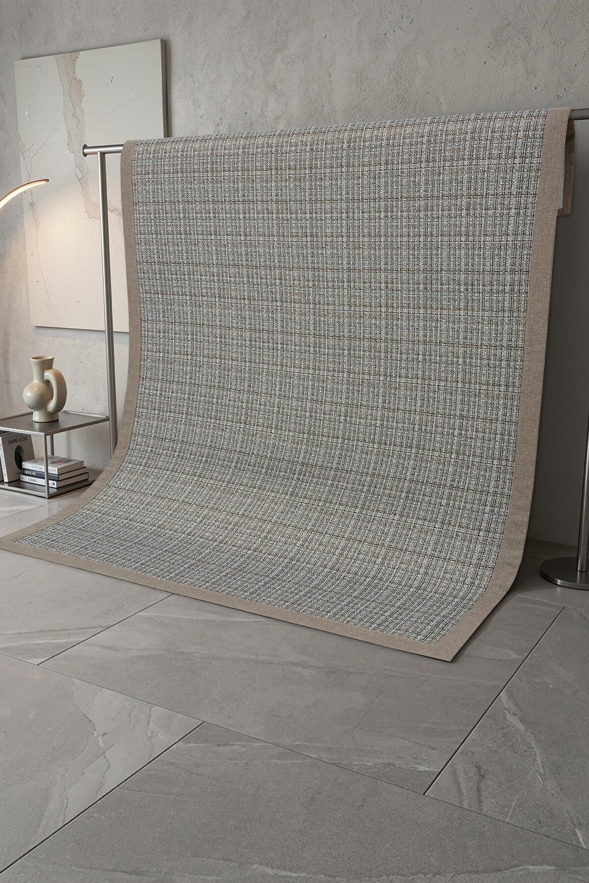 Apex Halı Bordürlü Sisal Premium 1825 SP Aqua Kahve