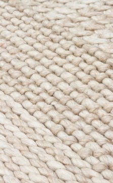 Eko Halı Jade Örgü Desenli El Dokuma Halı J352 Beige