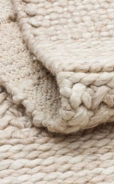 Eko Halı Jade Örgü Desenli El Dokuma Halı J352 Beige