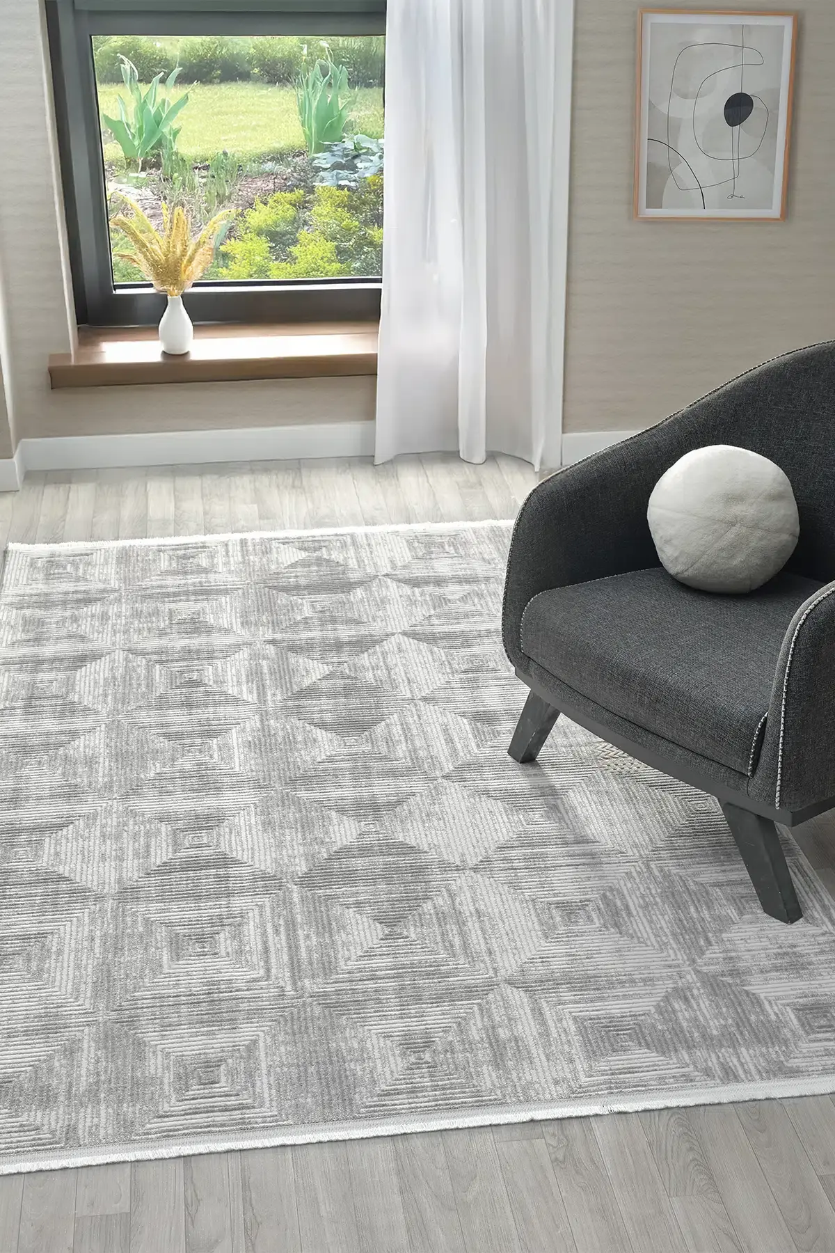 Seyran Halı Roma 422 Gri