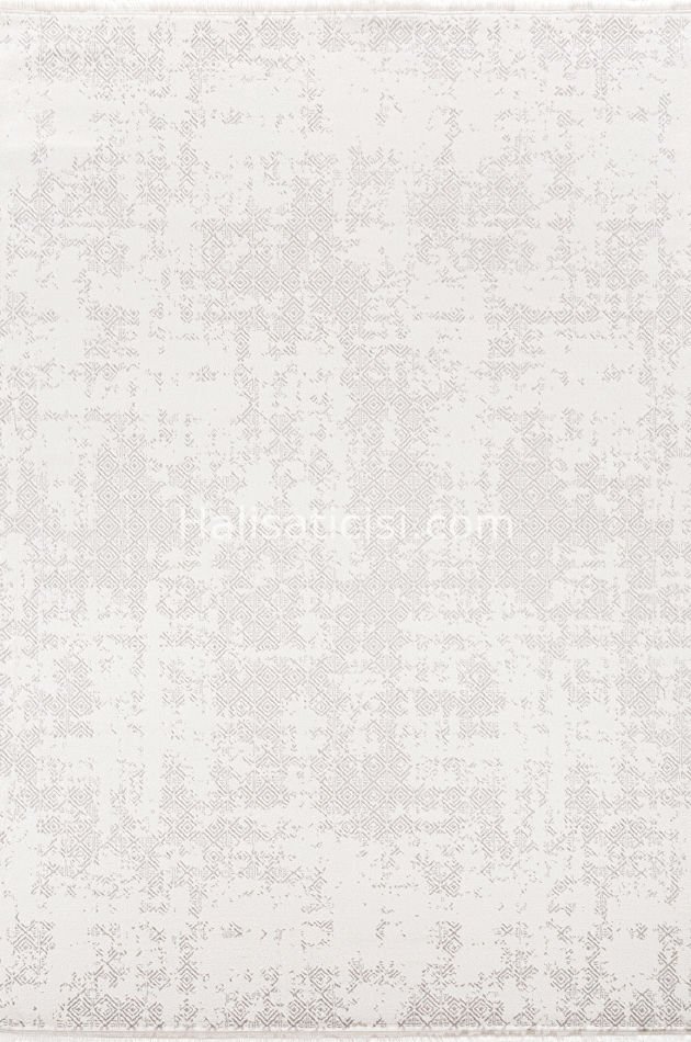 Simge C071 BEYAZ GRİ 118x190