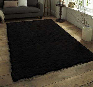 Prizma Halı Micropost Siyah