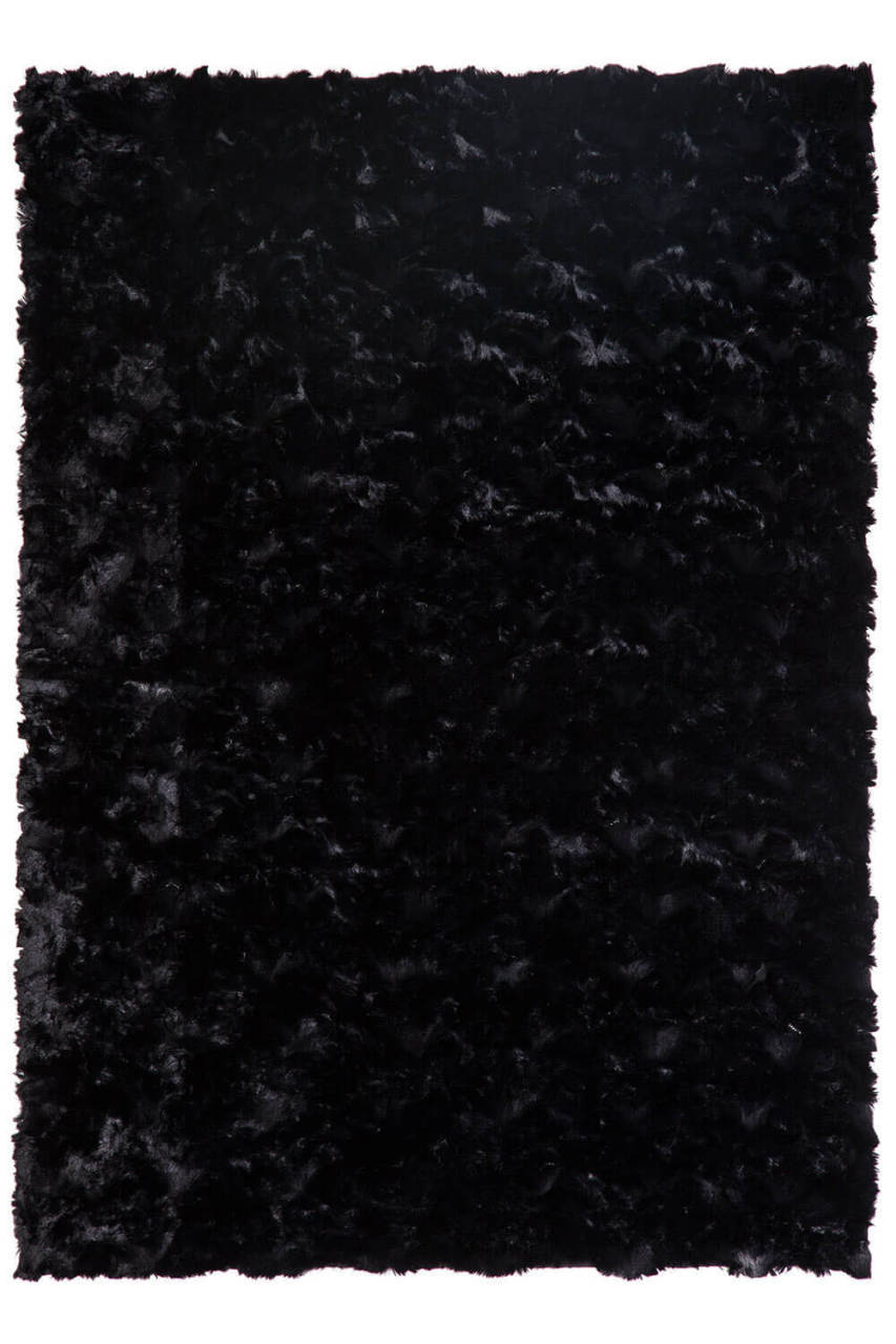 Prizma Halı Micropost Siyah 100x150