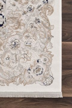 Koza Halı Mirage A3780A Krem Mavi