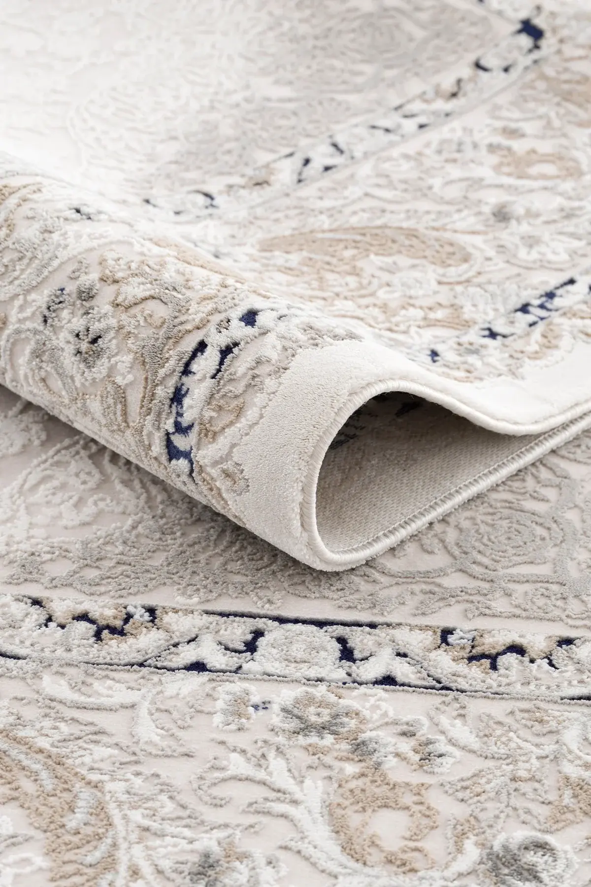 Koza Halı Mirage A3780A Krem Mavi