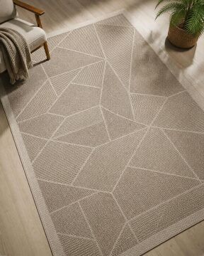 Halisaticisi Wav Lapis Sisal Kahve Krem