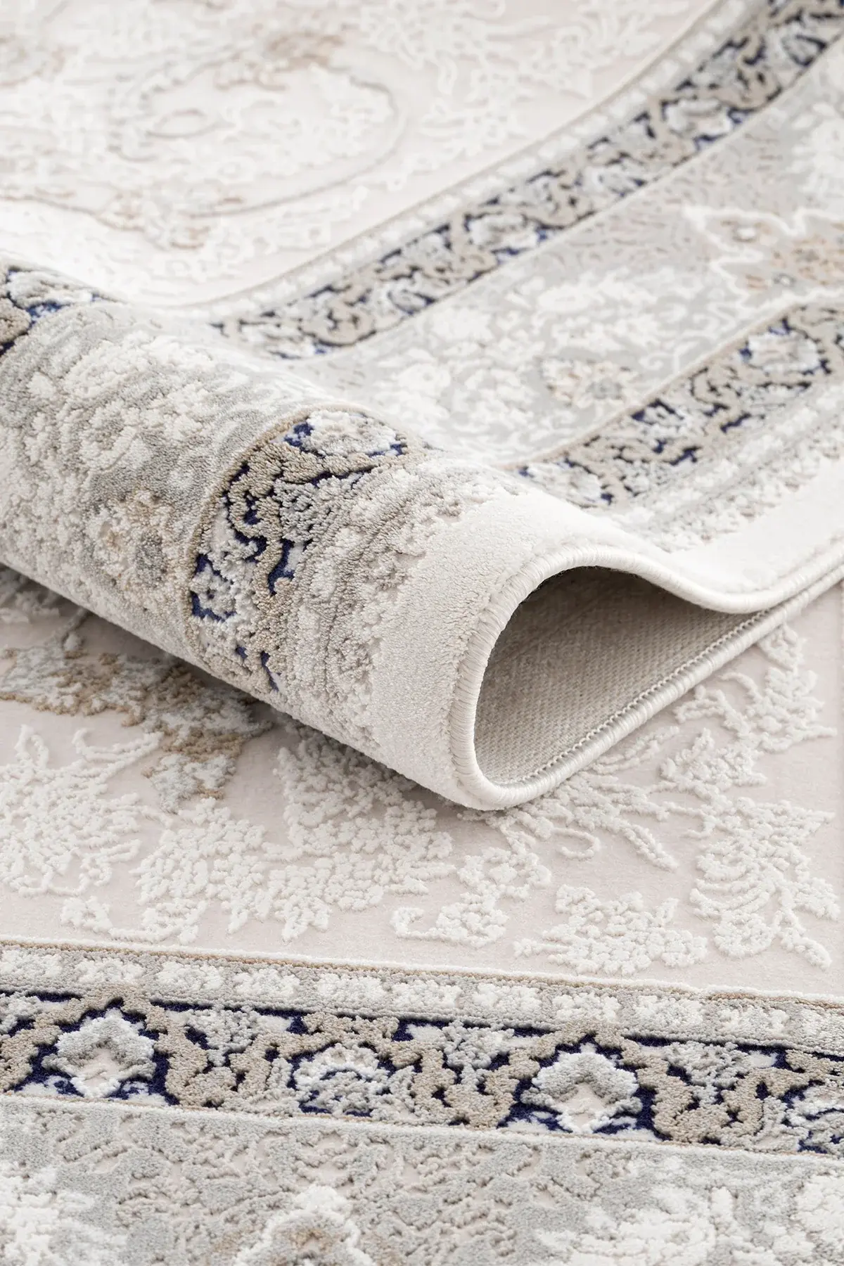 Koza Halı Mirage A3782A Krem Mavi